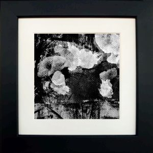 Mixed media Bloom BW