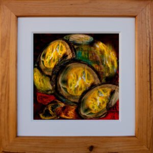 Stones by McRostie an abstract painting of stones