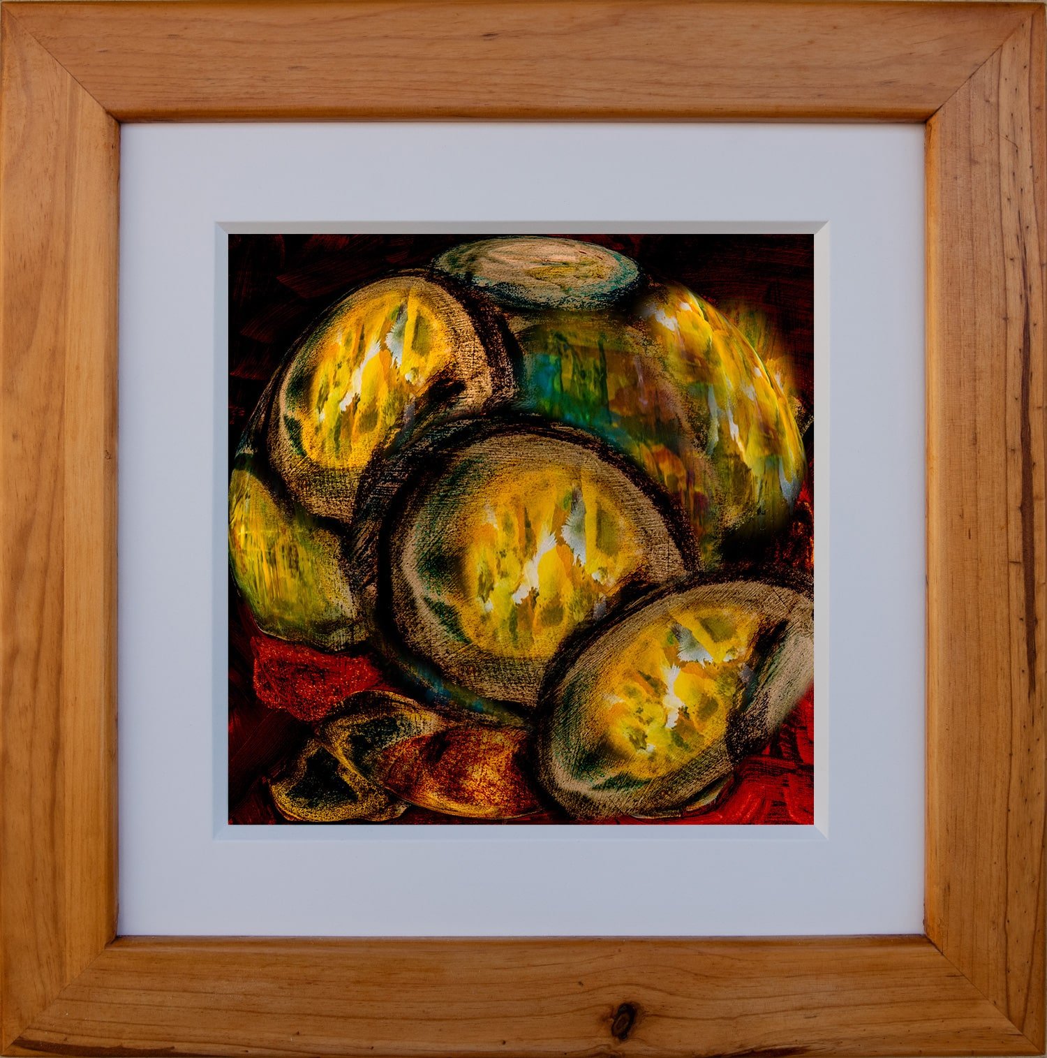 Stones by McRostie an abstract painting of stones