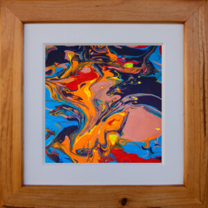 Bending rules abstract painting by McRostie
